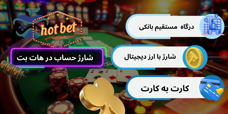 شارژ حساب در هات بت